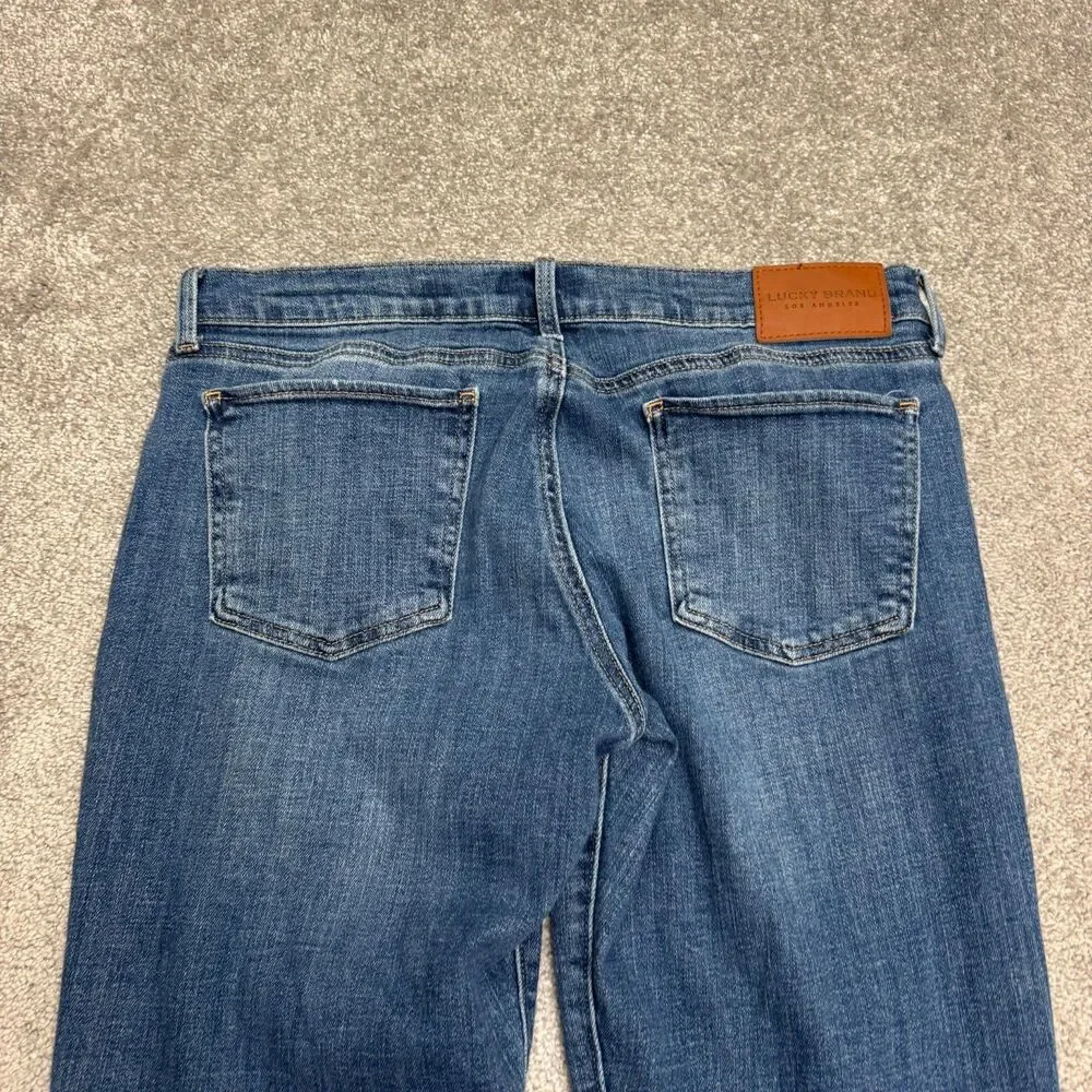 Lucky Brand Mid Rise Straight Sweet Denim Jeans Womens 12/31 Blue Cotton Casual